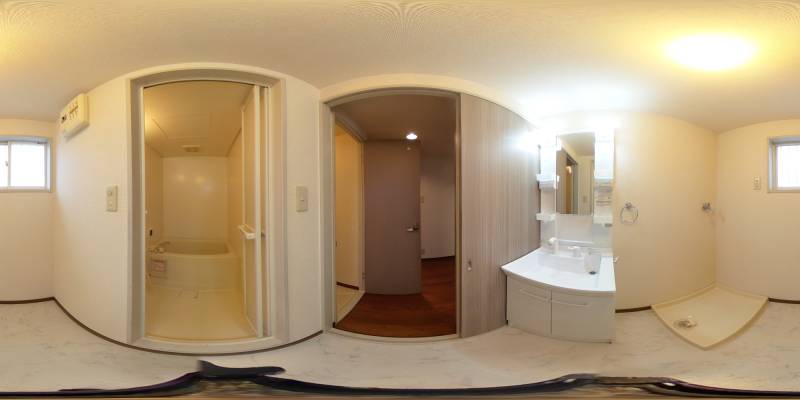 パノラマ画像洗面所