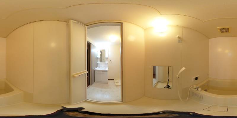 パノラマ画像バスルーム