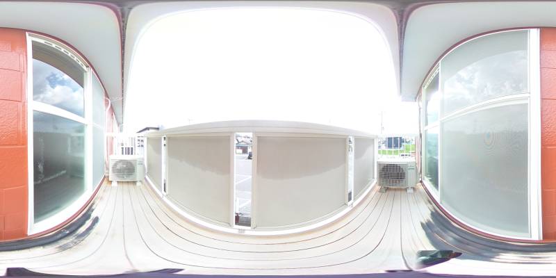 パノラマ画像バルコニー