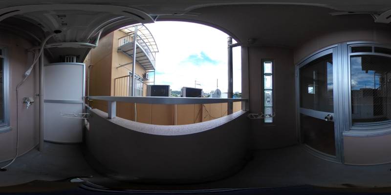 パノラマ画像バルコニー