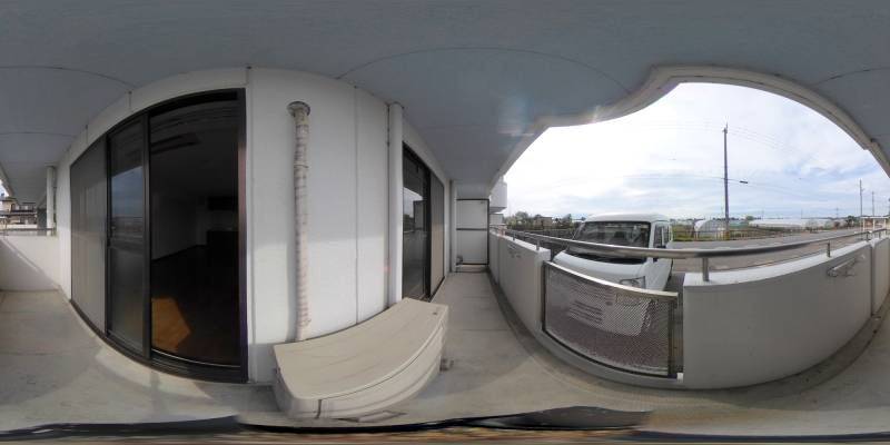 パノラマ画像バルコニー