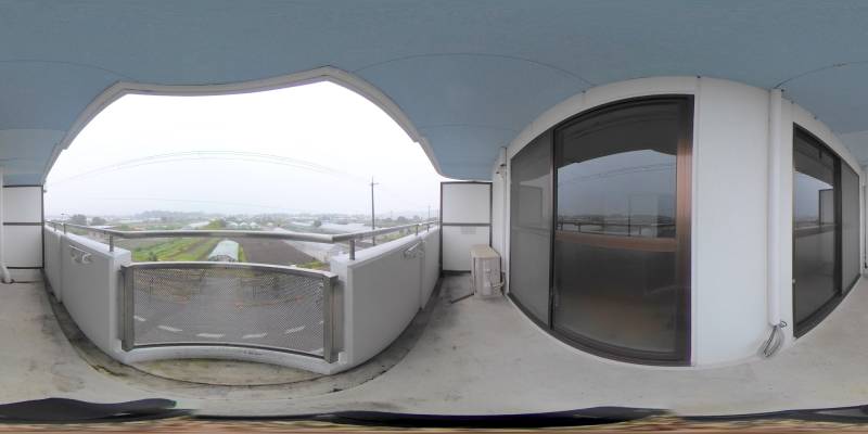 パノラマ画像バルコニー