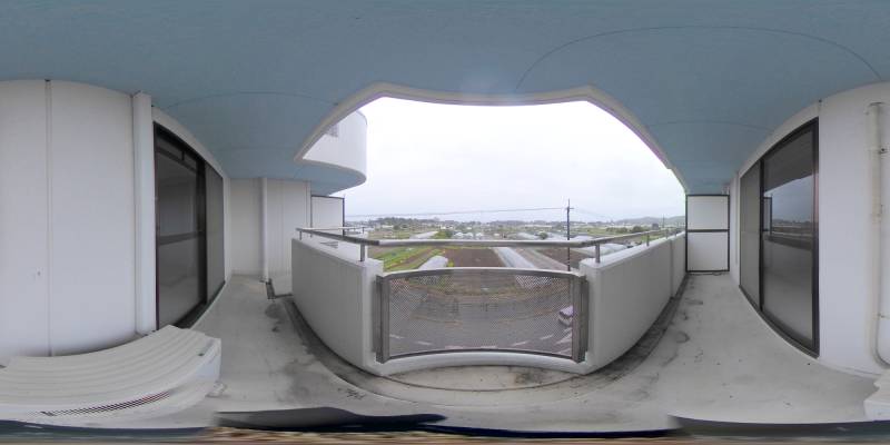 パノラマ画像バルコニー