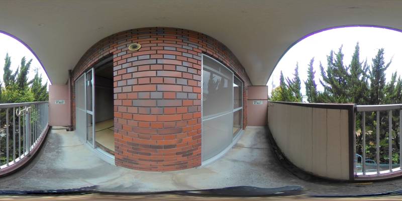 パノラマ画像バルコニー