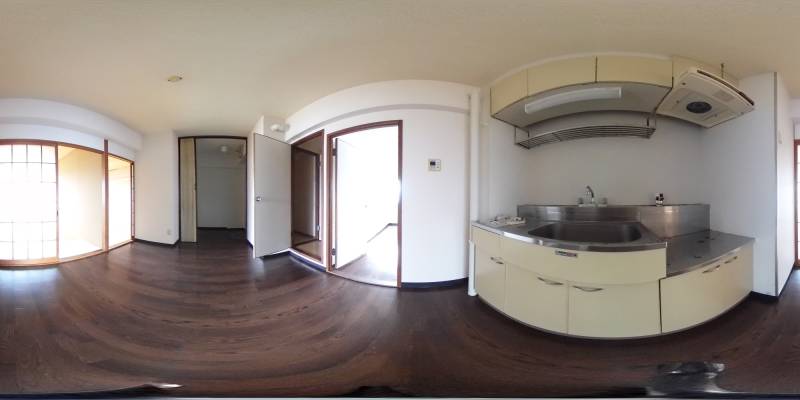 パノラマ画像キッチン