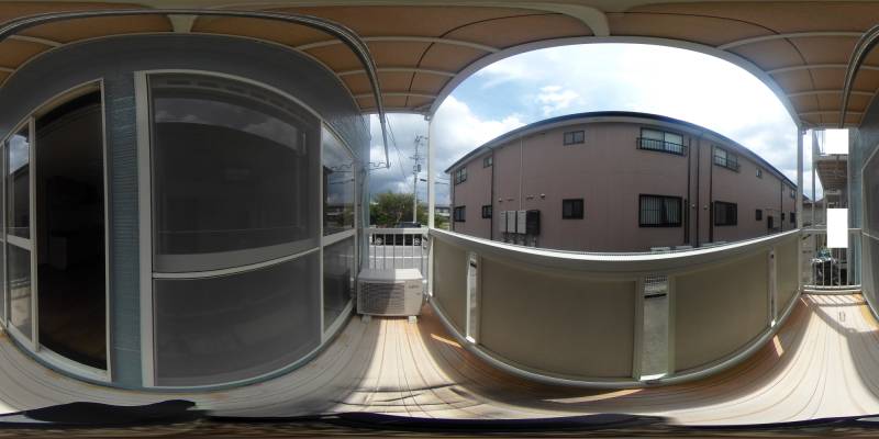 パノラマ画像バルコニー