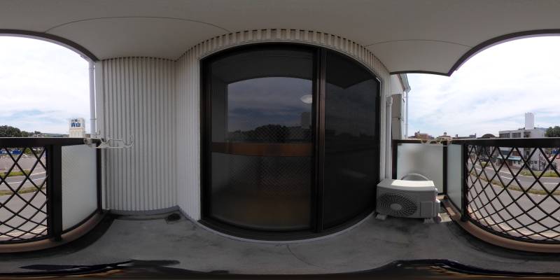 パノラマ画像バルコニー