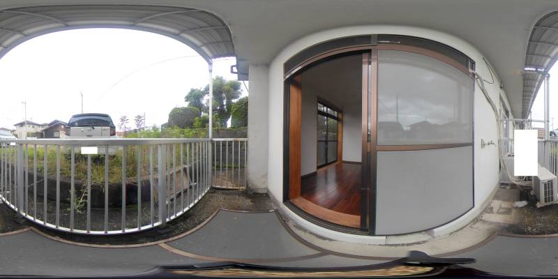 パノラマ画像バルコニー