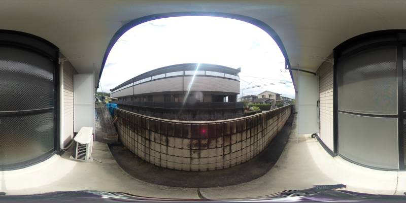 パノラマ画像バルコニー