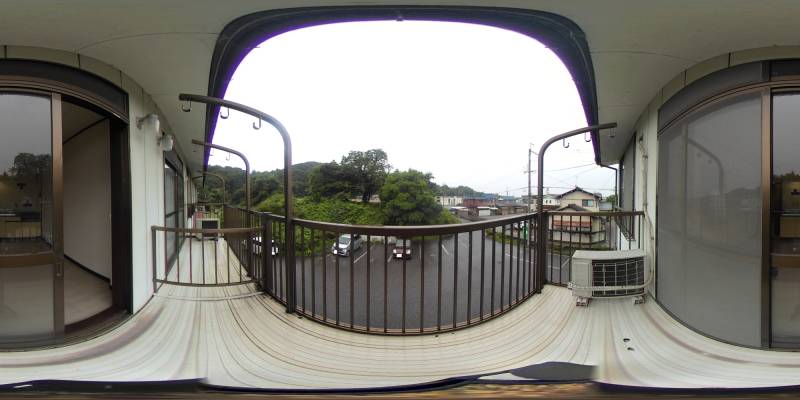 パノラマ画像バルコニー
