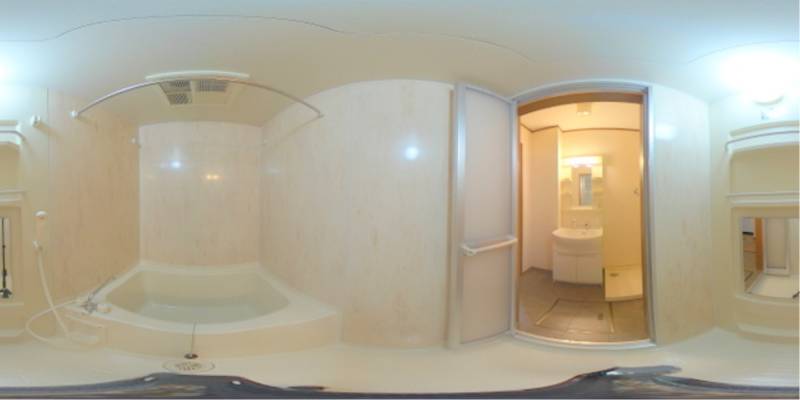 パノラマ画像バスルーム