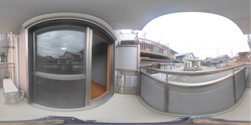 パノラマ画像バルコニー