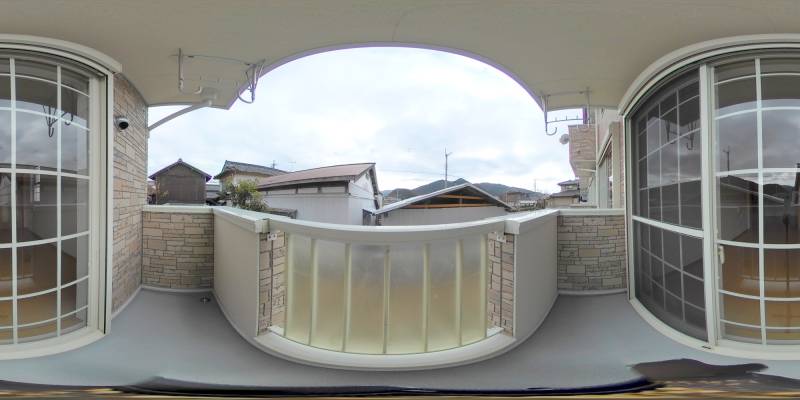 パノラマ画像バルコニー