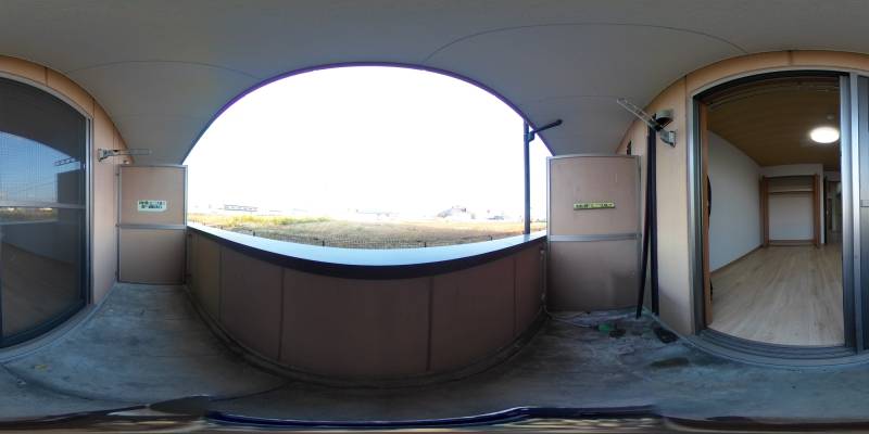 パノラマ画像バルコニー