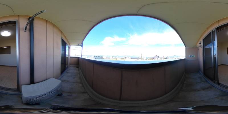 パノラマ画像バルコニー