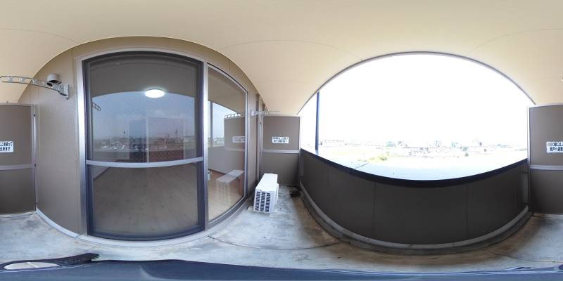 パノラマ画像バルコニー