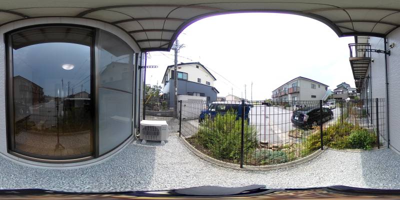 パノラマ画像庭