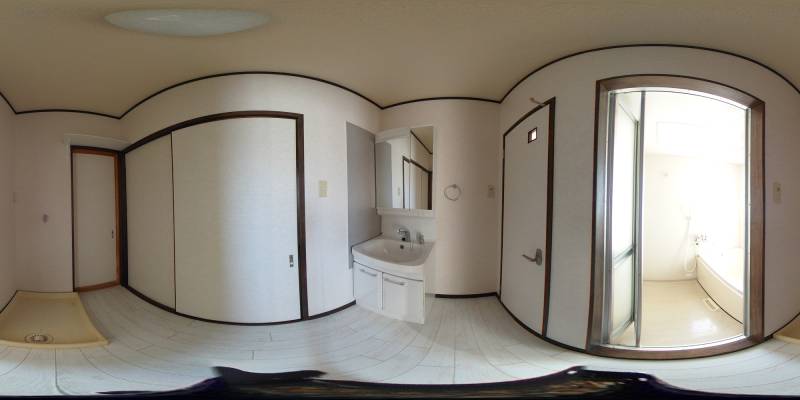 パノラマ画像洗面所