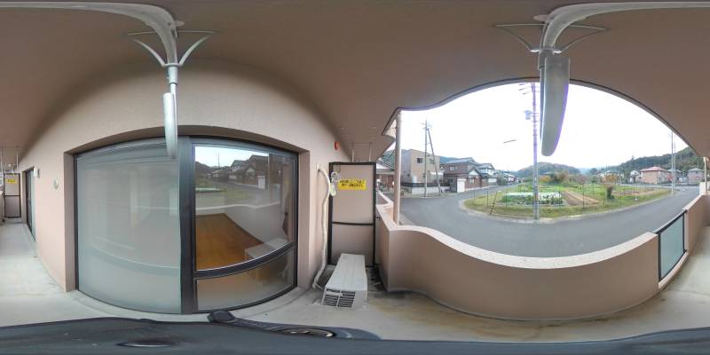 パノラマ画像バルコニー