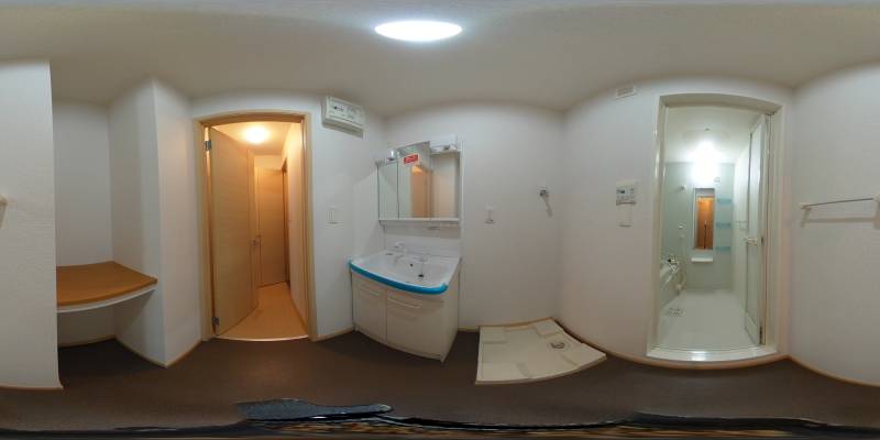 パノラマ画像洗面所