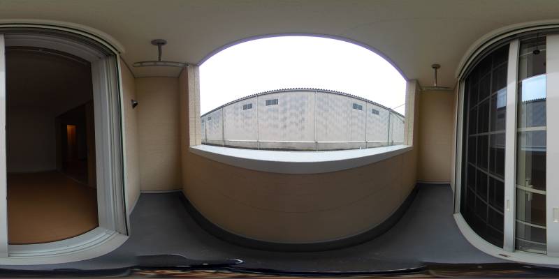 パノラマ画像バルコニー