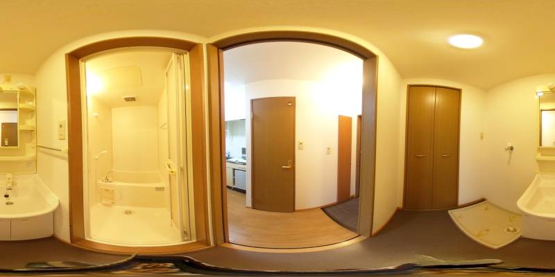 パノラマ画像洗面所