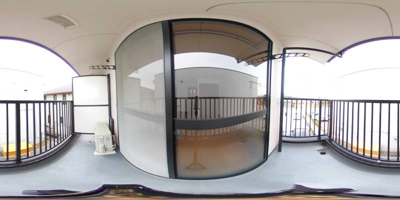 パノラマ画像バルコニー