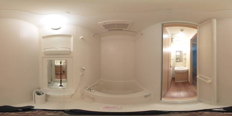 パノラマ画像バスルーム