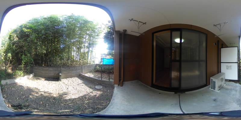 パノラマ画像バルコニー