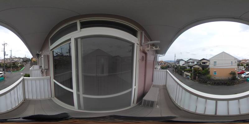 パノラマ画像バルコニー