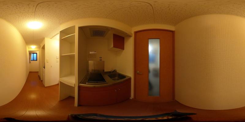 パノラマ画像キッチン