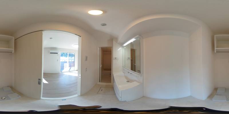 パノラマ画像洗面所