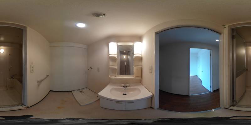 パノラマ画像洗面所