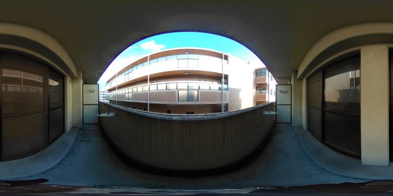 パノラマ画像バルコニー