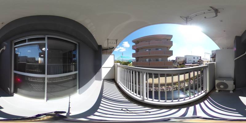 パノラマ画像バルコニー