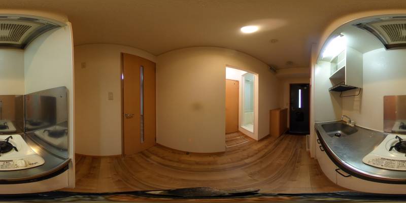 パノラマ画像キッチン