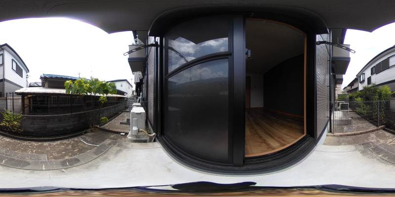 パノラマ画像バルコニー