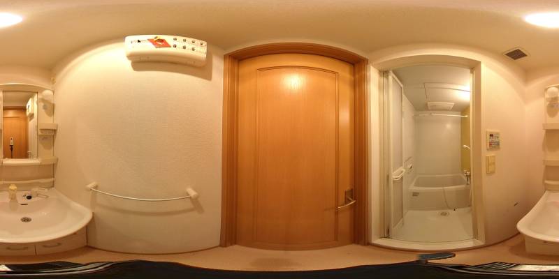 パノラマ画像洗面所