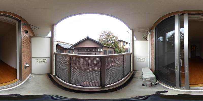 パノラマ画像バルコニー