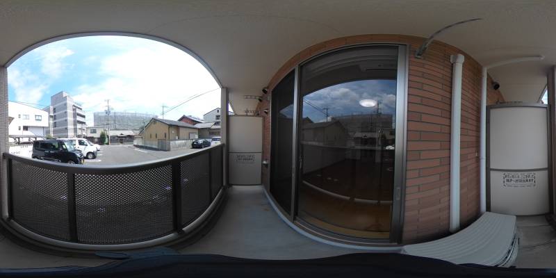 パノラマ画像バルコニー