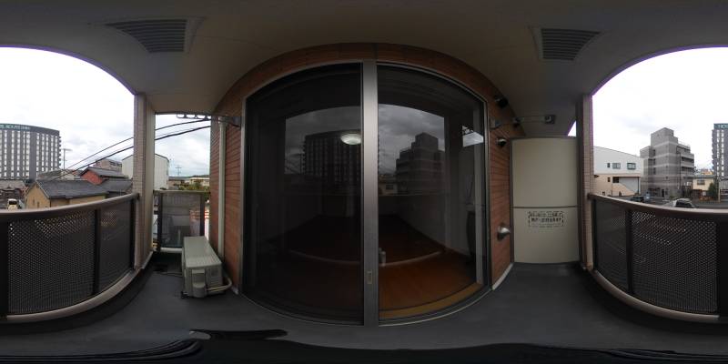 パノラマ画像バルコニー