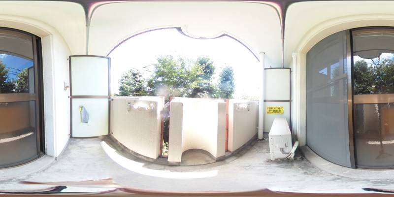 パノラマ画像バルコニー