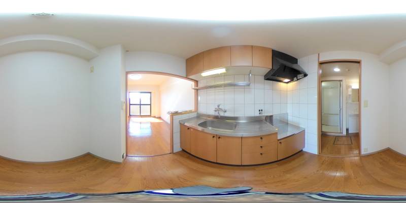 パノラマ画像キッチン