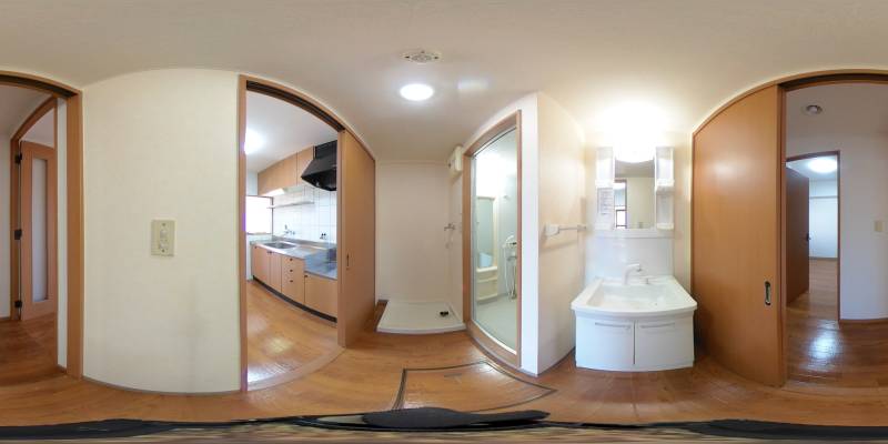 パノラマ画像洗面所