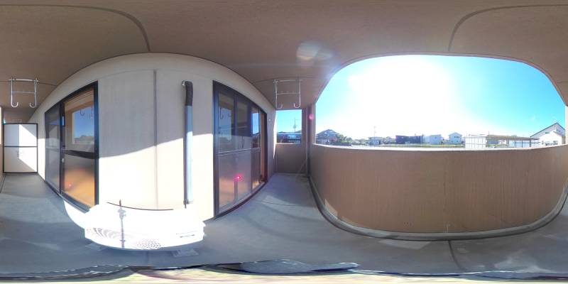 パノラマ画像バルコニー