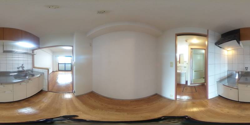 パノラマ画像キッチン