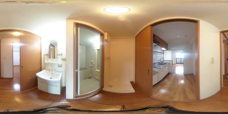 パノラマ画像洗面所