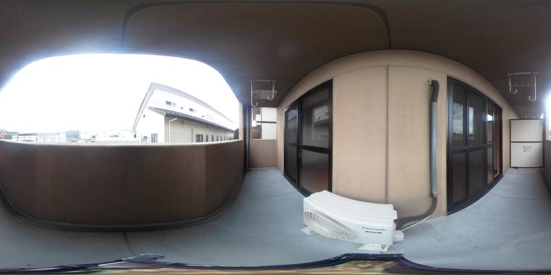 パノラマ画像バルコニー