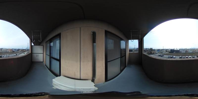 パノラマ画像バルコニー