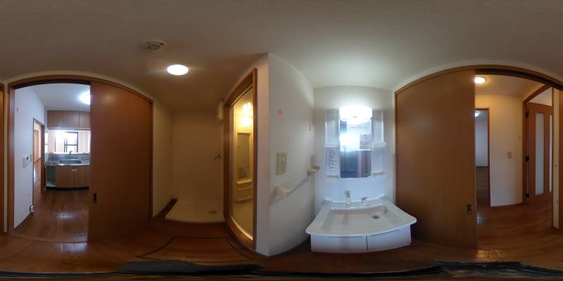 パノラマ画像洗面所